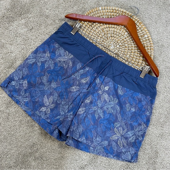 Columbia Men’s Swim Trunks Shorts 3.5” Unlined Blue Board Beach Floral Size L - Picture 1 of 11